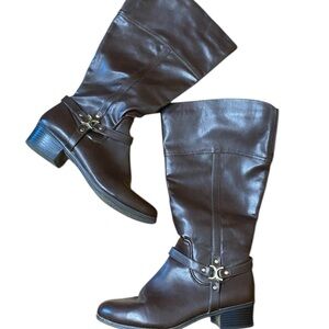 Charter Club - Brown Knee-High Boots - Wide Calf